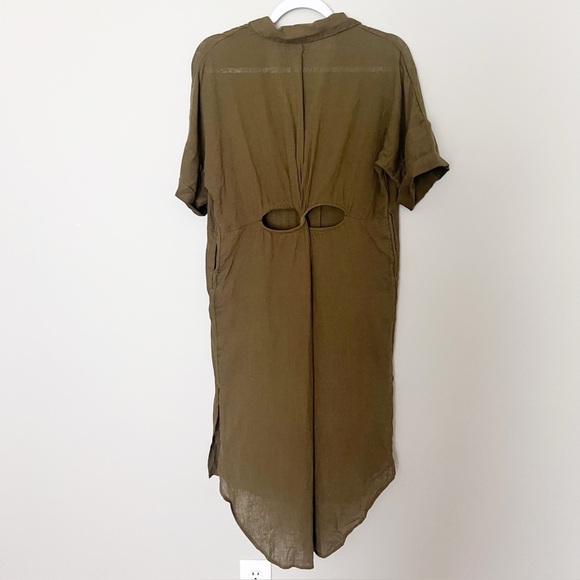 The Lucia Sheer Midi Dress by Anthropologie:
Linen Edition Button Front Shirt - Picture 4 of 6